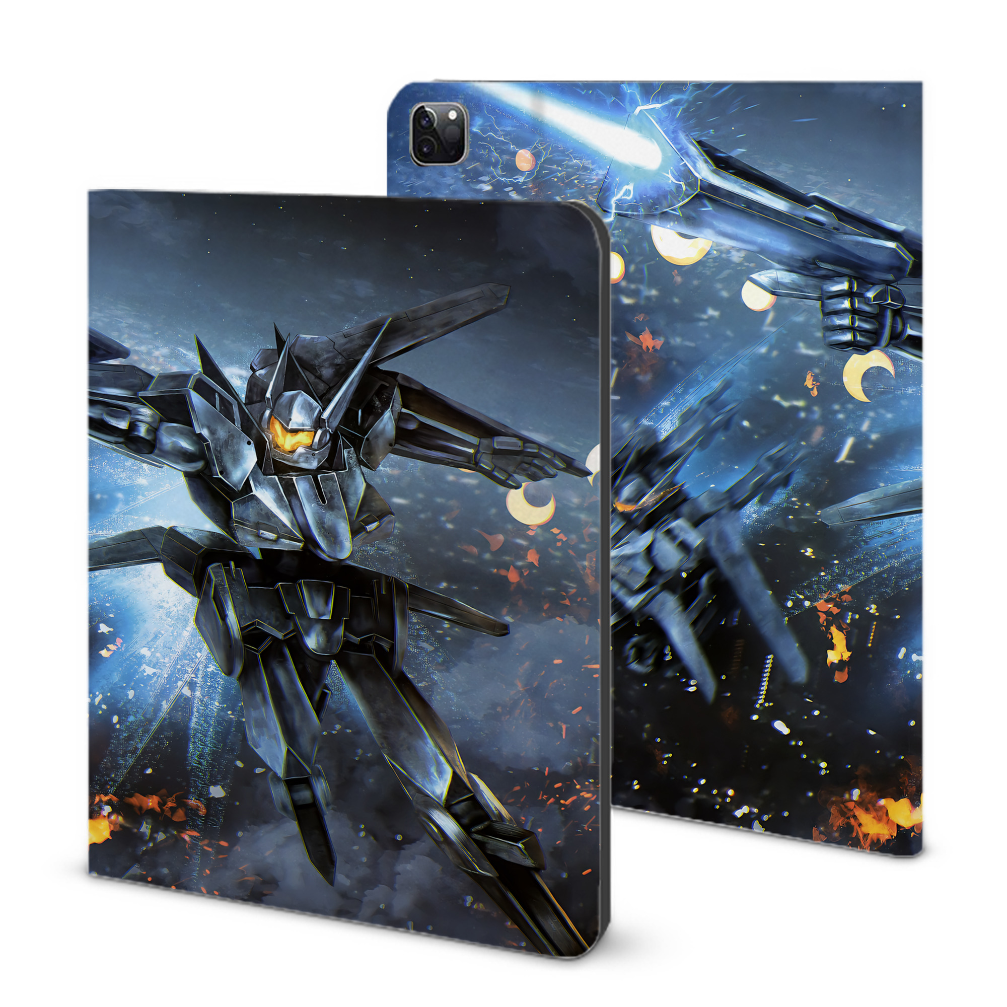 （画像用） 機動戦士ガンダム Mobile Suit Gundam IPad ケース ブック型 PUレザー TPU 耐衝撃 軽量 薄型 ペン収納なし 全面保護 IPad 各モデル対応